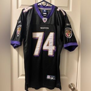 Reebok. Authentic size 48. Baltimore Ravens, Michael Oher jersey.